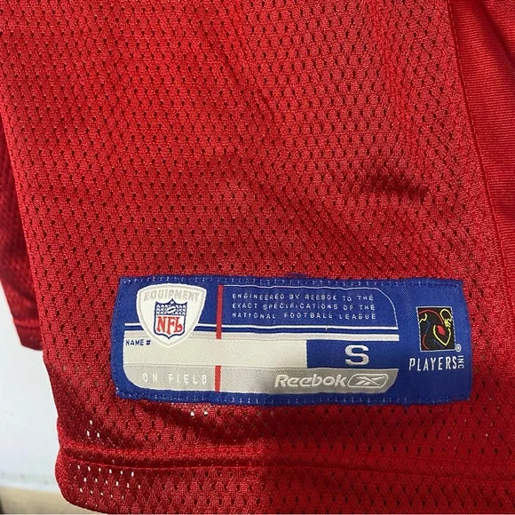 Reebok San Francisco 49ers Smith 11 Jersey Red NFL Mens Small S - Picture 6 of 8